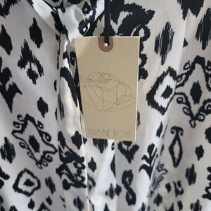 PANTS Wide Leg. By ELIANE ROSE. BLACK & WHITE.